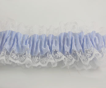 Blue garter from Say Bella